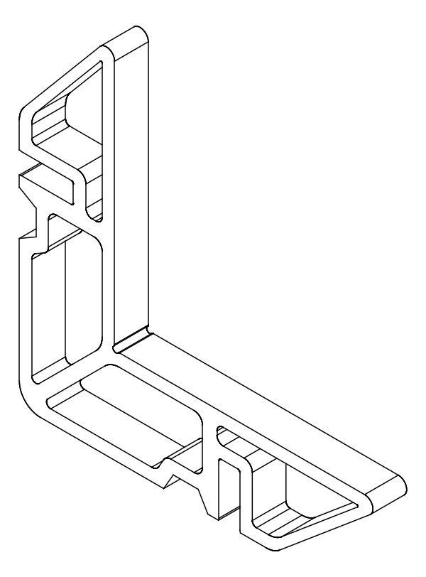 [80124580] Кутник 33,9x8,1 мм Aluprof