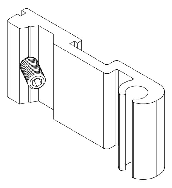 [80122371] З'єднувач з гвинтом (80122370 + 80372507) Aluprof