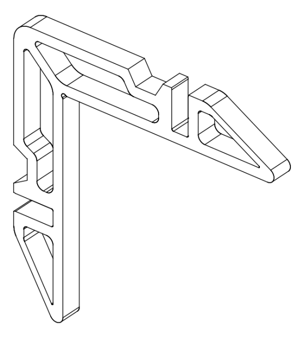 [80124591] Кутник 14,9x6,2 мм Aluprof