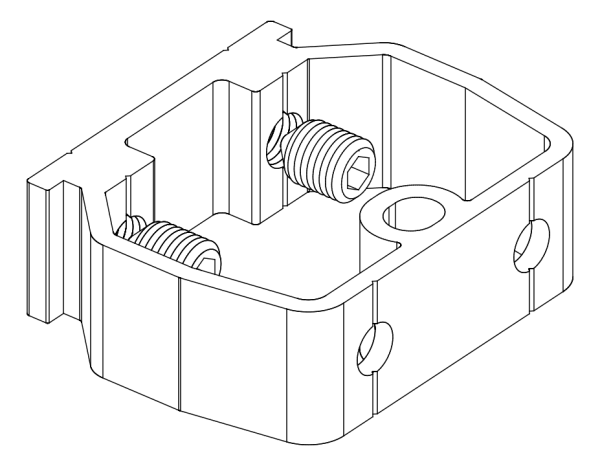 [80122341] З'єднувач з гвинтом (80122340 + 80372708) Aluprof