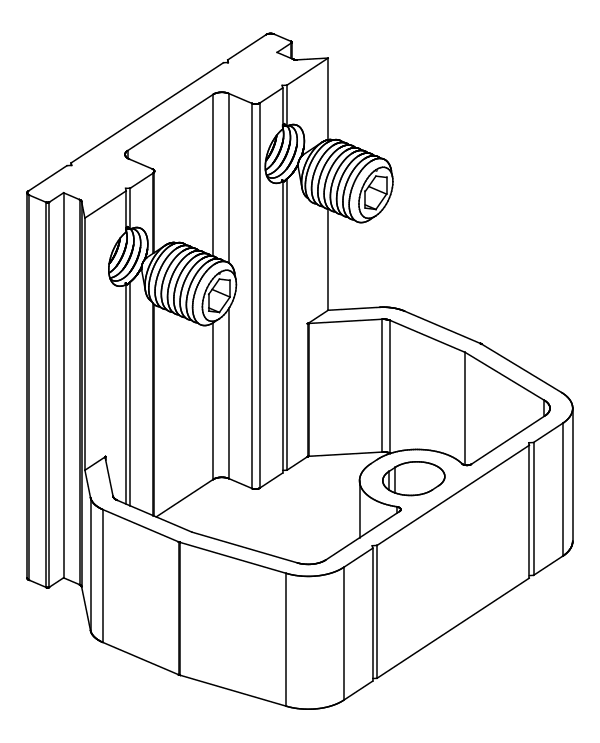 [80122343] З'єднувач з гвинтом (80122342 + 80372708) Aluprof