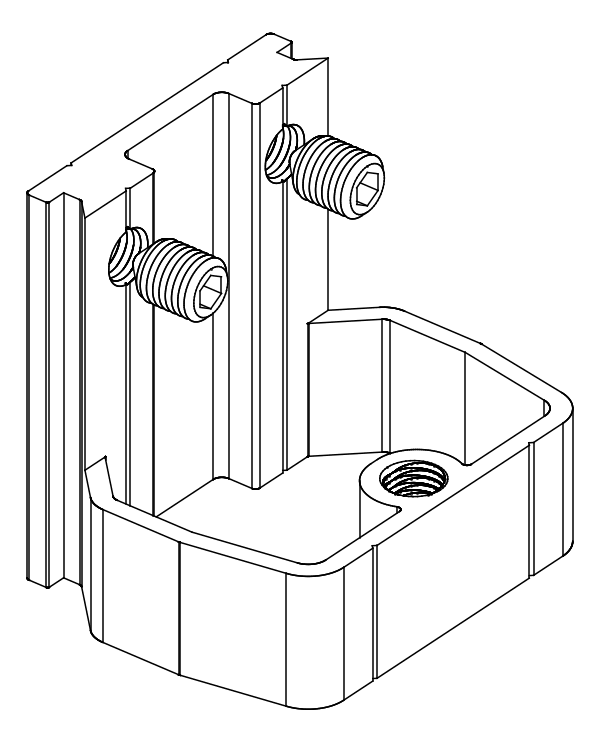 [80122347] З'єднувач з гвинтом (80122346 + 80372708) Aluprof
