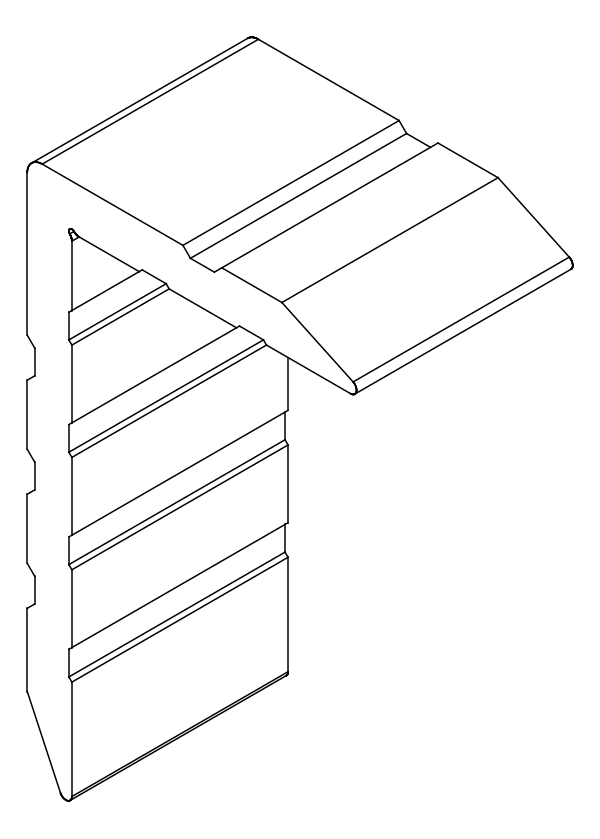 [80135966] Кутник 14,9x72,2 мм Aluprof