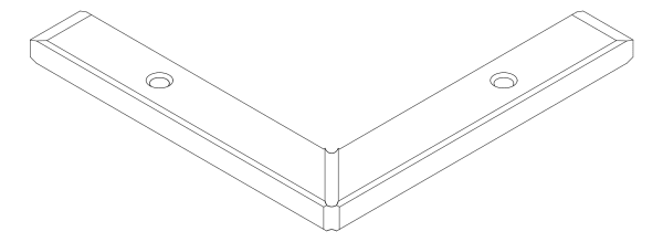 [80122332] З'єднувач 90° Aluprof