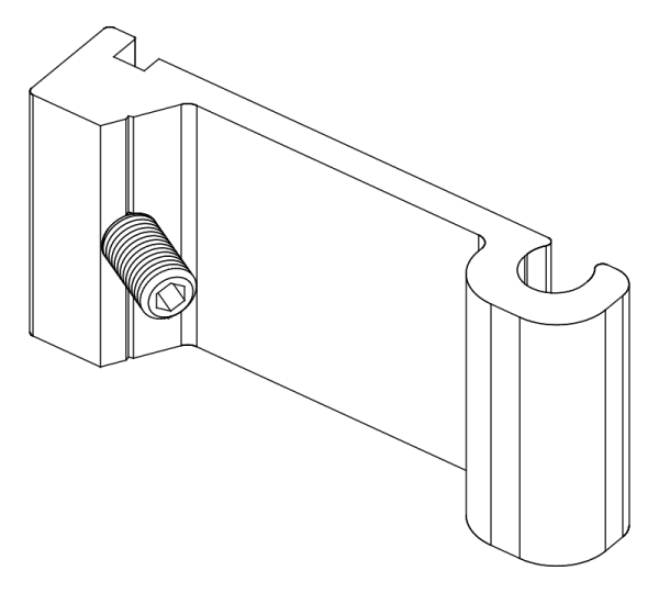 [80122373] З'єднувач з гвинтом (80122372 + 80372507) Aluprof