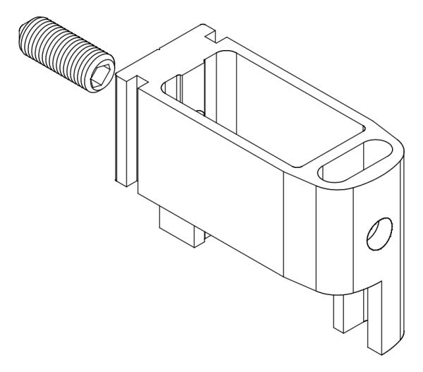 [80122304] З'єднувач з гвинтом (80122300 + 80372710) Aluprof