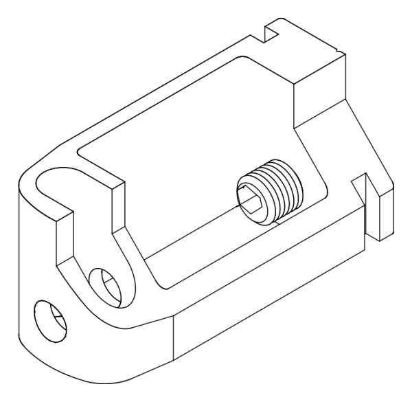 [80122381] З'єднувач з гвинтом (80122375 + 80372710) Aluprof