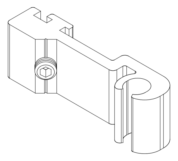 [80122244] З'єднувач с гвинтом (80122234 + 80372507) Aluprof