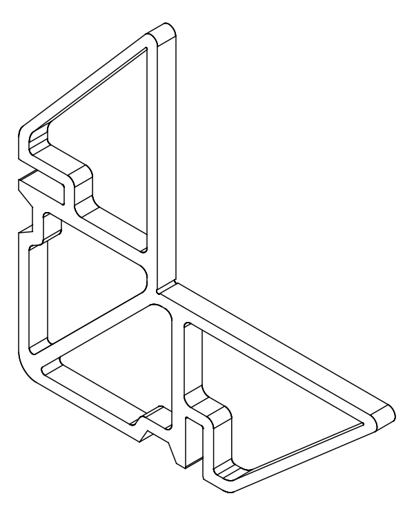 [80124414] Кутник 39,9x5,2 мм Aluprof