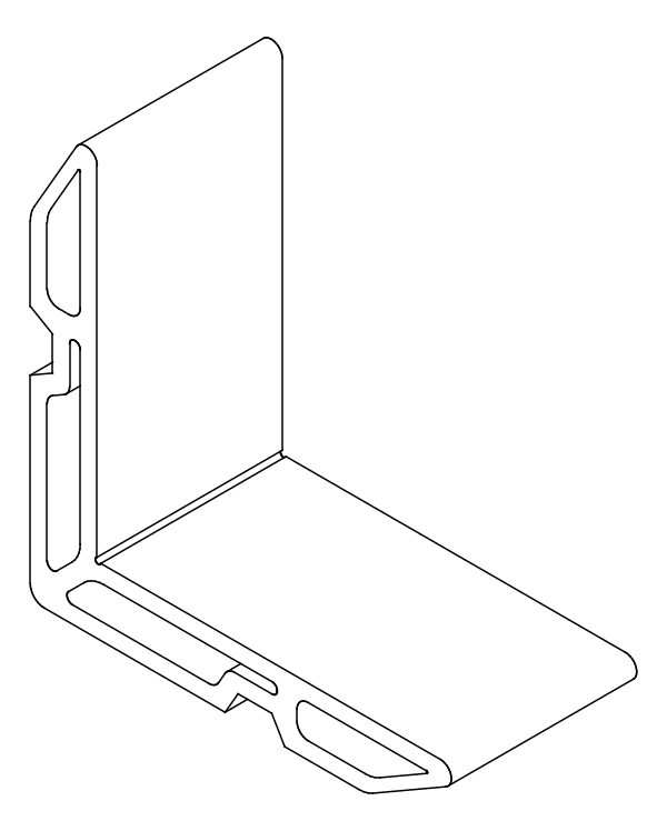 [80124336] Кутник 11,9x33 мм Aluprof