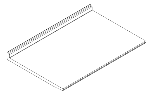 [80199038] Опора скла 68x100 мм Aluprof