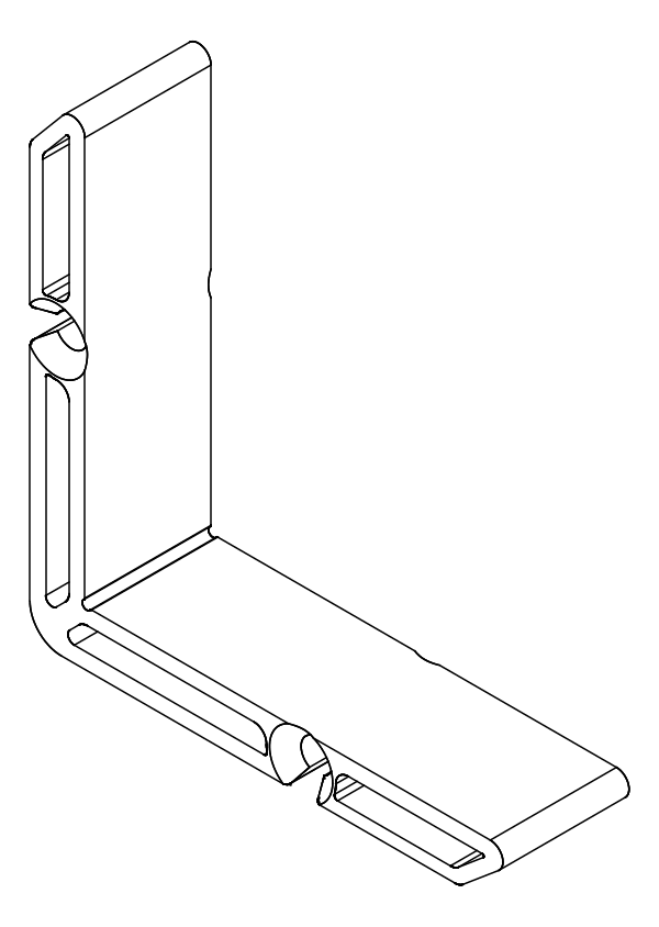 [80157077] Кутник 8,7x20 мм Aluprof