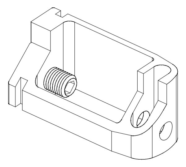 [80122437] З'єднувач з гвинтом (80122431 + 80372710) Aluprof