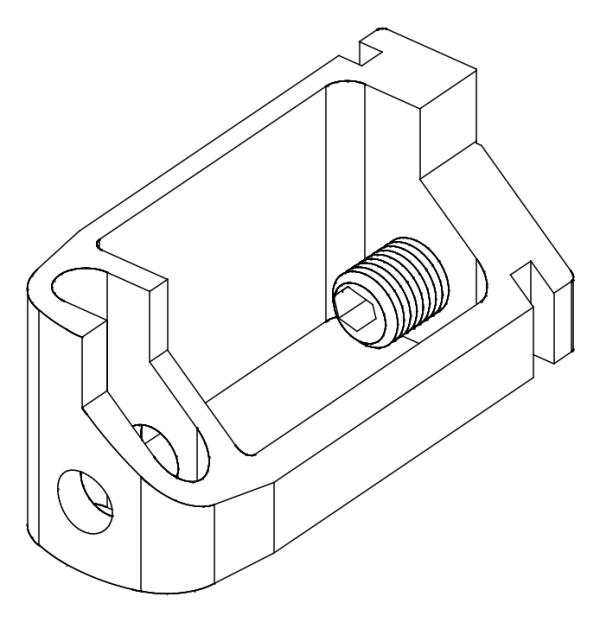 [80122438] З'єднувач з гвинтом (80122432 + 80372710) Aluprof