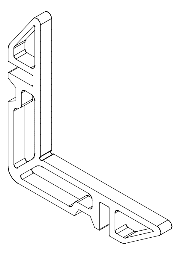 [80124415] Кутник 16,9x5,8 мм Aluprof