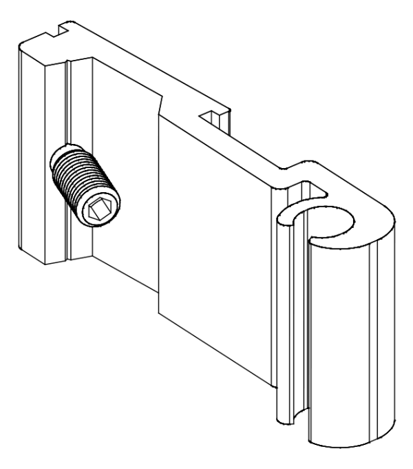 [80122463] З'єднувач с гвинтом (80122443 + 80372507) Aluprof