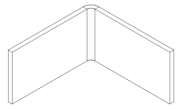 [80122447] Кутник 90° 1,5x1,5x17 мм Aluprof