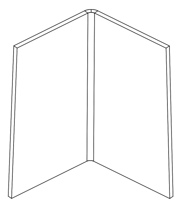 [80122450] Кутник 97° 1,5x1,5x55 мм Aluprof