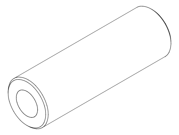 [80380231] Втулка сталева o16x50 мм Aluprof