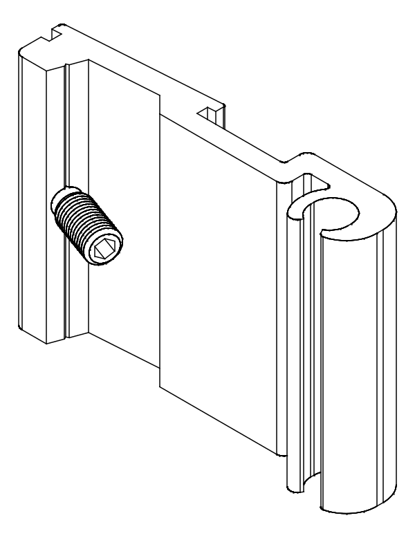[80122535] З'єднувач с гвинтом (80122534 + 80372507) Aluprof