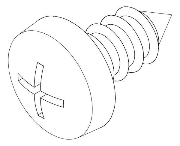 [87252402] Болт 4,2x9,5 мм Aluprof