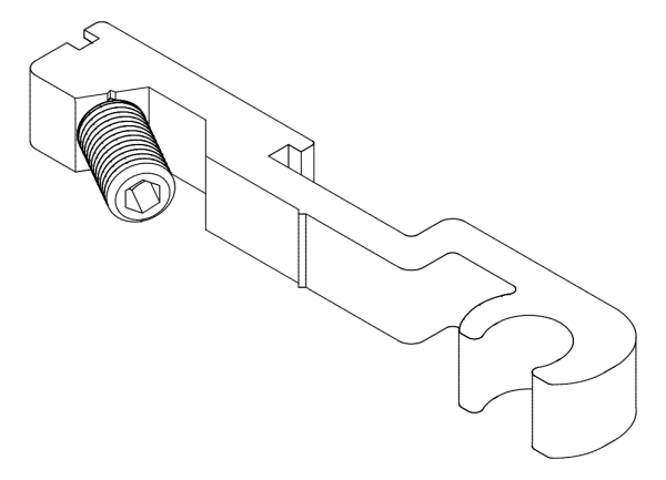 [80122523] З'єднувач з гвинтом (80122513 + 80372507) Aluprof