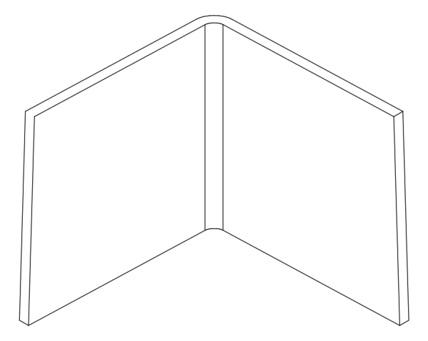 [80122561] Кутник 90° 1,5x1,5x29,5 мм Aluprof