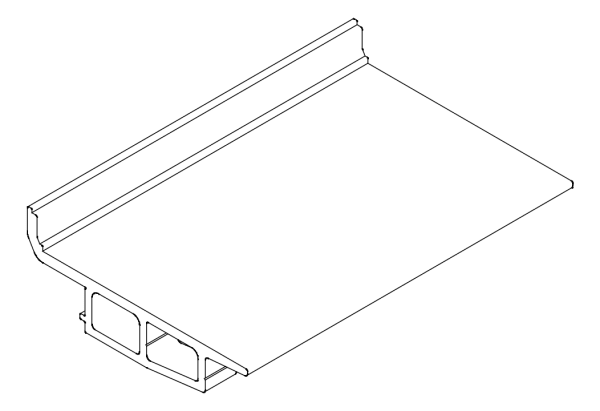 [80126150] Опора скла 68x100 мм Aluprof