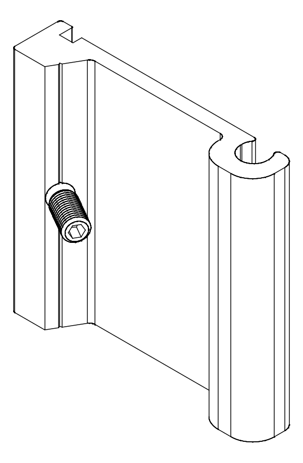 [80122579] З'єднувач с гвинтом (80122578 + 80372710) Aluprof