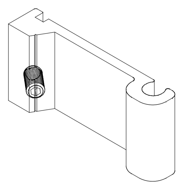 [80124384] З'єднувач з гвинтом (80124383 + 80372507) Aluprof