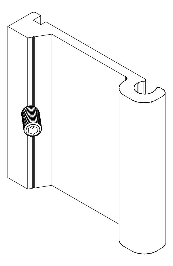 [80124386] З'єднувач з гвинтом (80124385 + 80372507) Aluprof