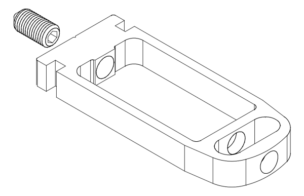 [80122526] З'єднувач з гвинтом (80122516 + 80372507) Aluprof