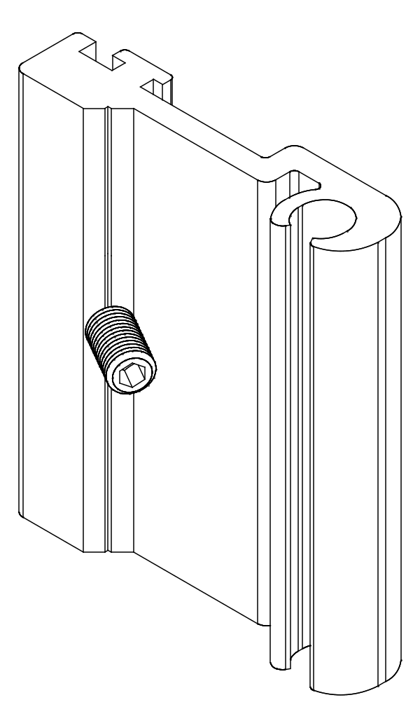 [80122528] З'єднувач з гвинтом (80122518 + 80372507) Aluprof