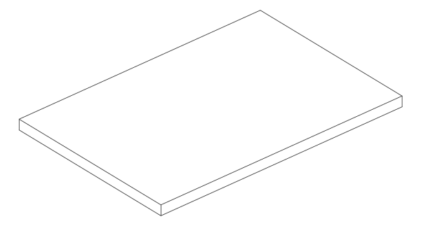 [80453099] Підкладка під скло 100x26x3 мм Aluprof