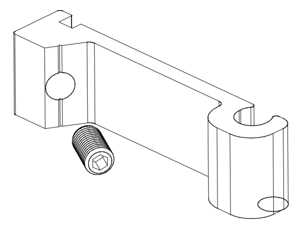 [80122590] З'єднувач з гвинтом (80122589 + 80372507) Aluprof