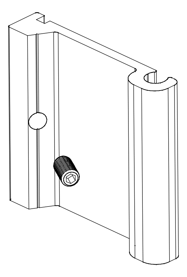 [80122592] З'єднувач з гвинтом (80122591 + 80372507) Aluprof