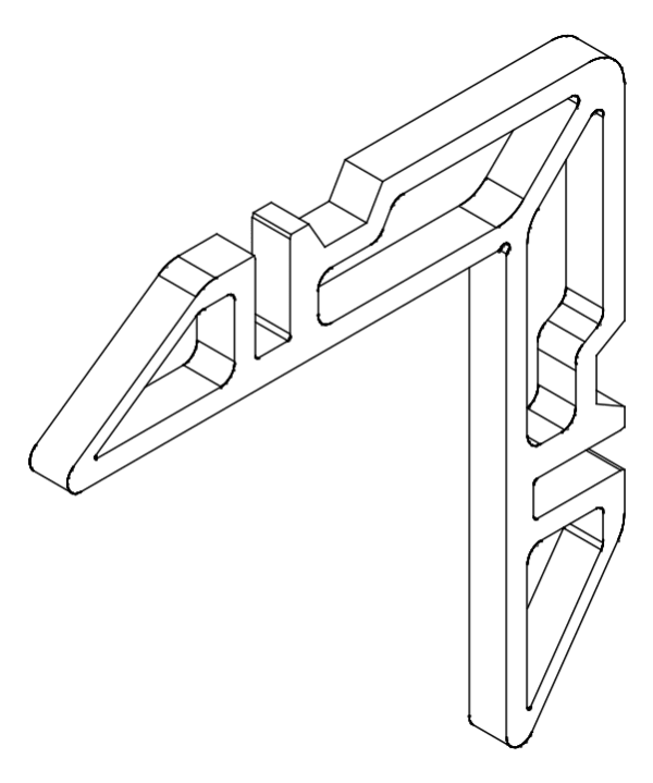 [80124532] Кутник 16,9x6,9 мм Aluprof