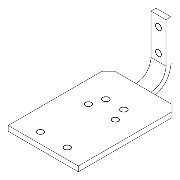 [80130031] Кутник 61x120x70 мм Aluprof