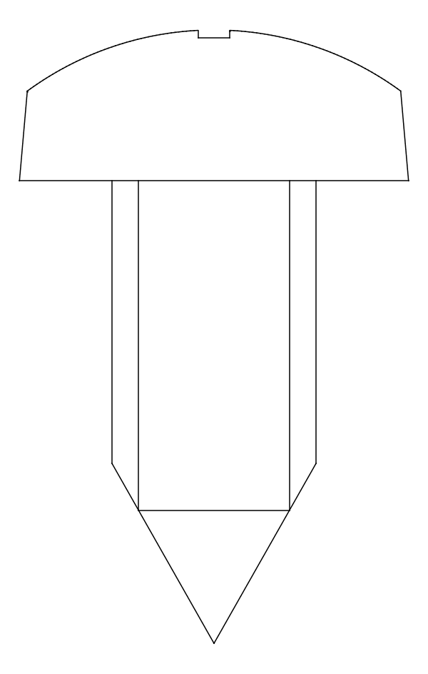 [87254402] Болт 4,2x9,5 мм Aluprof