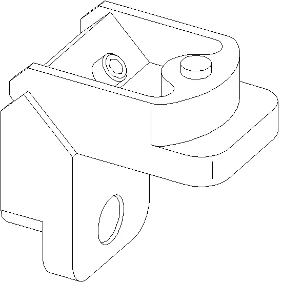 [021.0252] SCREW CORNER CLEAT WITH PEG 22x40 мм Reynaers
