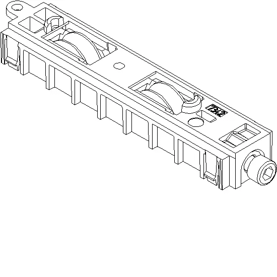 [021.5697] DOUBLE ROLLER ADJUSTABLE INOX Reynaers