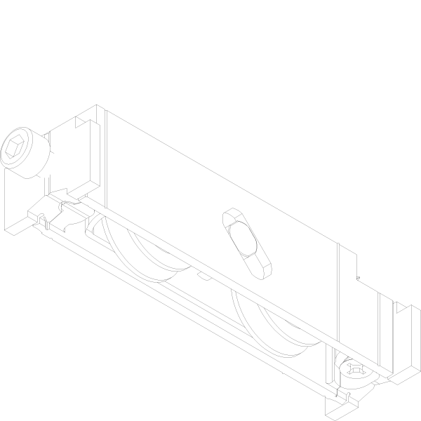[021.5721] DOUBLE ROLLER ADJUSTABLE 200KG Reynaers