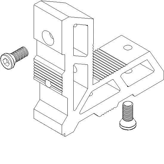 [021.6001] SCREW CORNER CLEATS 22x19.5 мм Reynaers