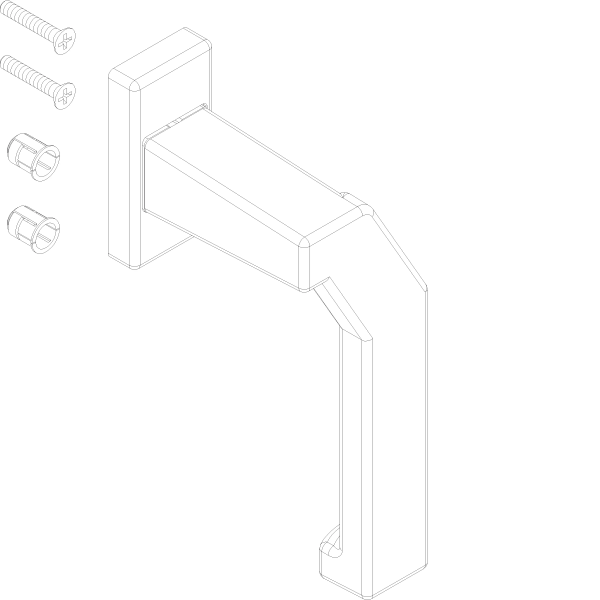 [022.5490.PA] HANDLE LEFT 68 мм Reynaers