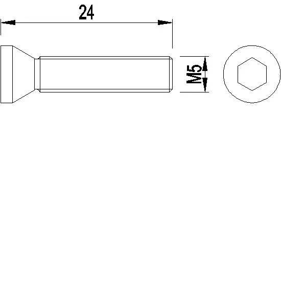 [025.1382] Гвинт M5X24 Reynaers