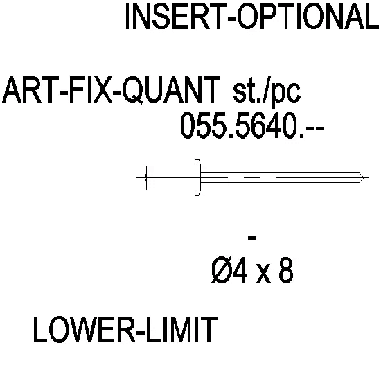 [055.5640] RIVET ALU ?4x8 мм Reynaers