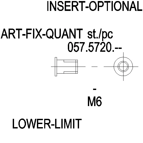 [057.5720] BLIND RIVET NUT CYLINDRICAL HEAD ALU M6 Reynaers