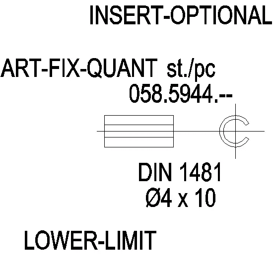 [058.5944] DOWEL DIN 1481 INOX ?4x10 Reynaers