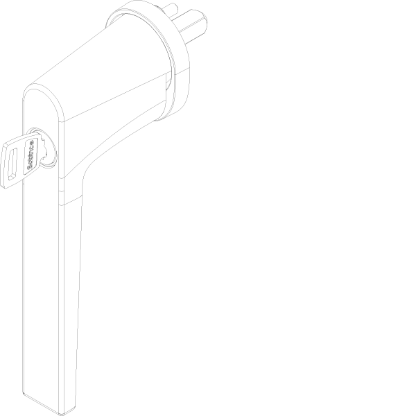 [060.6452] TOUCH HANDLE WITH LOCK Reynaers