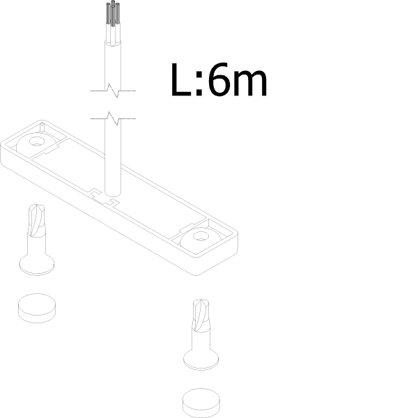 [060.6750] MAGNETIC CONTACT L:6M Reynaers